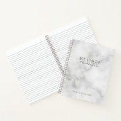 プロフェッショナルモダンホワイトマーブル ノートブック (内部)