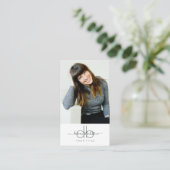プロフェッショナルモダンポートレートフォトモノグラム 名刺 (スタンド正面)