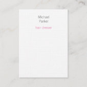 プロフェッショナルモダンミスタイリッシュミニマリストリネン 名刺 (正面)
