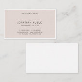 プロフェッショナルモダンミニマエレガントリストシンプル 名刺 (正面/裏面)