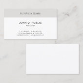 プロフェッショナルモダンミニマエレガントリストテンプレート 名刺 (正面/裏面)