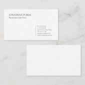 プロフェッショナルモダンミニマエレガントリストテンプレート 名刺 (正面/裏面)