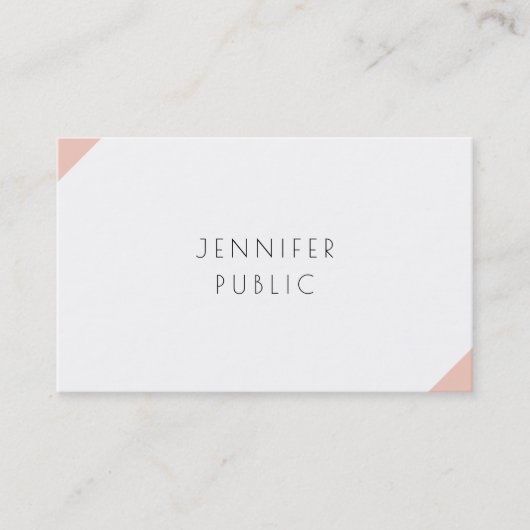 プロフェッショナルモダンミニマエレガントリストテンプレート 名刺 (正面)