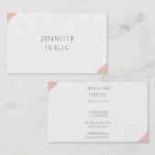 プロフェッショナルモダンミニマエレガントリストテンプレート 名刺 (正面/裏面)