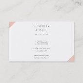 プロフェッショナルモダンミニマエレガントリストテンプレート 名刺 (裏面)