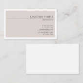 プロフェッショナルモダンミニマエレガントリスト 名刺 (正面/裏面)