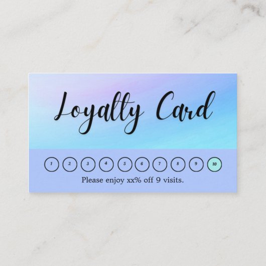 プロフェッショナルモダンミニマシンプルリストロイヤリティ 名刺 (裏面)