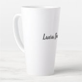 プロフェッショナルモダンミニマリストのプレーンアドイン名 カフェラテマグ (左アングル)