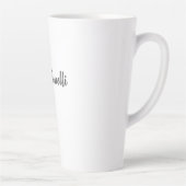 プロフェッショナルモダンミニマリストのプレーンアドイン名 カフェラテマグ (右)