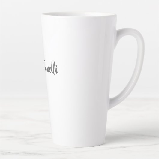 プロフェッショナルモダンミニマリストのプレーンアドイン名 カフェラテマグ (右)