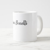 プロフェッショナルモダンミニマリストのプレーンアドイン名 ジャンボコーヒーマグカップ (正面右)