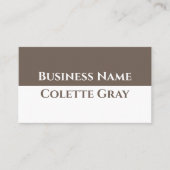 プロフェッショナルモダンミニマリストトゥーペホワイトシンプル 名刺 (正面)