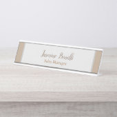 プロフェッショナルモダンミニマリストパステルカラー デスクネームプレート (正面)