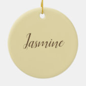 プロフェッショナルモダンミニマリストパステルベージュカラー セラミックオーナメント (裏面)