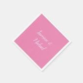 プロフェッショナルモダンミニマリストピンクカラー スタンダードカクテルナプキン (角)