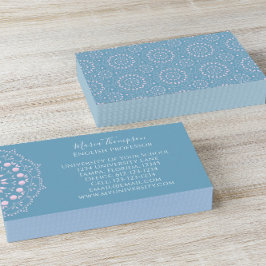 プロフェッショナルモダンミニマリストブルーピンク 名刺