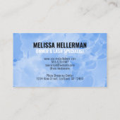 プロフェッショナルモダンミニマリストブルーモノグラム 名刺 (裏面)