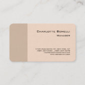 プロフェッショナルモダンミニマリストプレインパステルカラー 名刺 (正面)