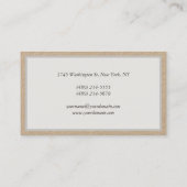 プロフェッショナルモダンミニマリストプレミアムクラフト 名刺 (裏面)