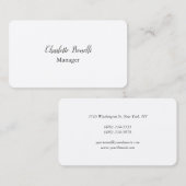 プロフェッショナルモダンミニマリストプレミアムシルク 名刺 (正面/裏面)