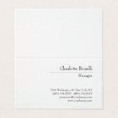 プロフェッショナルモダンミニマリストプレミアムシルク 名刺 (外部フラット)