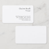 プロフェッショナルモダンミニマリストプレミアムシルク 名刺 (正面/裏面)