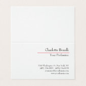 プロフェッショナルモダンミニマリストプレミアムリネン 名刺 (外部フラット)