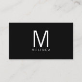 プロフェッショナルモダンミニマリストモノグラム 名刺 (正面)