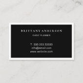 プロフェッショナルモダンミニマリストラグジュアリー 名刺 (裏面)