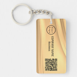 プロフェッショナルモダンミニマリストロゴQrコード キーホルダー
