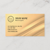 プロフェッショナルモダンミニマリストロゴQrコード 名刺 (裏面)