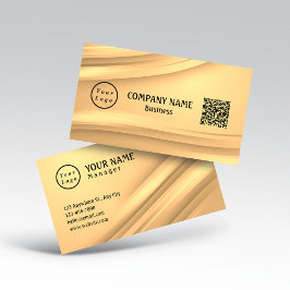 プロフェッショナルモダンミニマリストロゴQrコード 名刺