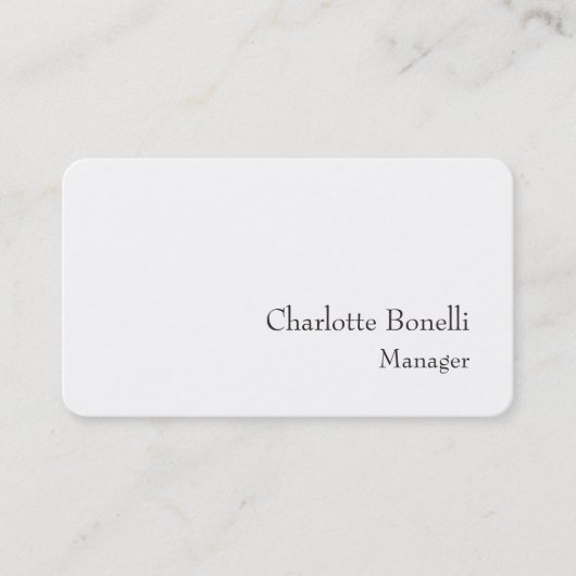 プロフェッショナルモダンミニマリスト作成 名刺 (正面)