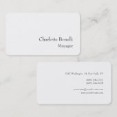 プロフェッショナルモダンミニマリスト作成 名刺 (正面/裏面)