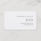 プロフェッショナルモダンミニマリスト作成 名刺 (裏面)