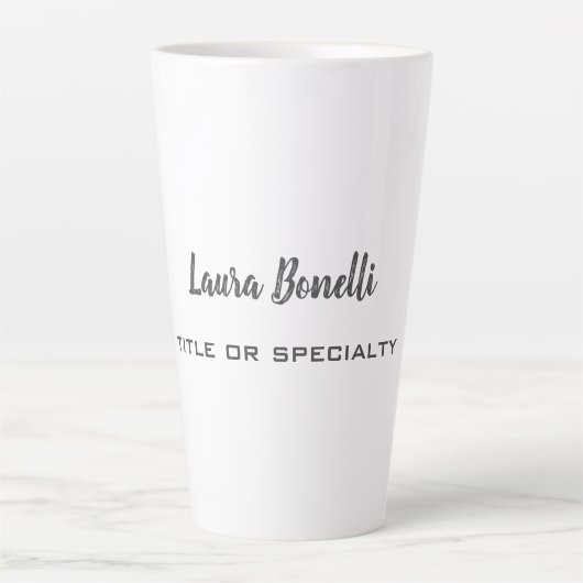 プロフェッショナルモダンミニマリスト カフェラテマグ (正面)