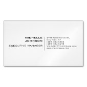 プロフェッショナルモダンミニマリスト マグネット名刺 (正面)