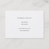 プロフェッショナルモダンミニマリスト 名刺 (裏面)
