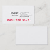 プロフェッショナルモダンミニマリスト 名刺 (正面/裏面)