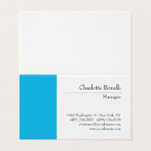 プロフェッショナルモダンミニマリスト 名刺 (外部フラット)