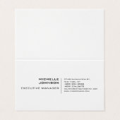 プロフェッショナルモダンミニマリスト 名刺 (外部フラット)