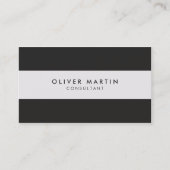 プロフェッショナルモダンミニマルなダークグレーとライトグレー 名刺 (正面)