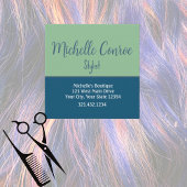 プロフェッショナルモダンミニマルな目を引く スクエア名刺