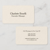 プロフェッショナルモダンミニマルのシグネチャークリーム 名刺 (正面/裏面)