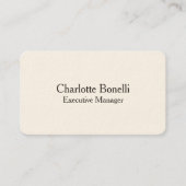 プロフェッショナルモダンミニマルのシグネチャークリーム 名刺 (正面)