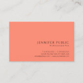 プロフェッショナルモダンミニマルアエレガントプリコースカラー 名刺 (正面)