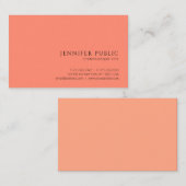 プロフェッショナルモダンミニマルアエレガントプリコースカラー 名刺 (正面/裏面)