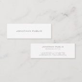 プロフェッショナルモダンミニマルエレガントテンプレート スキニー名刺 (正面/裏面)