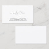 プロフェッショナルモダンミニマルエレガントテンプレート 名刺 (正面/裏面)