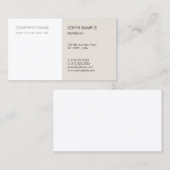 プロフェッショナルモダンミニマルエレガントテンプレート 名刺 (正面/裏面)